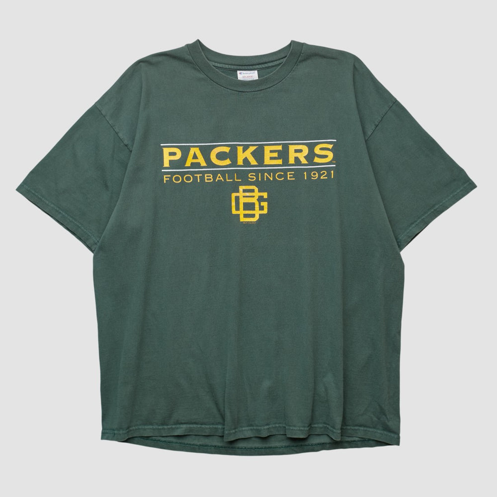 Green Bay Packers Champion 90s T-shirt - Green Vintage - Fanatics