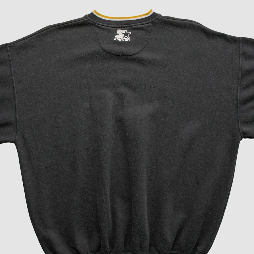 Pittsburgh Steelers Starter 90s Pullover Sweatshirt - Black Vintage - Fanatics