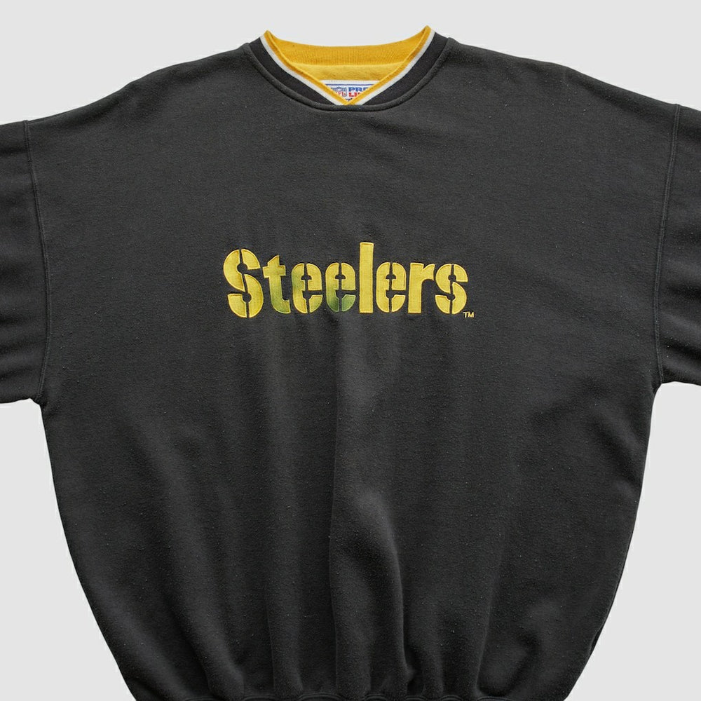 Pittsburgh Steelers Starter 90s Pullover Sweatshirt - Black Vintage - Fanatics