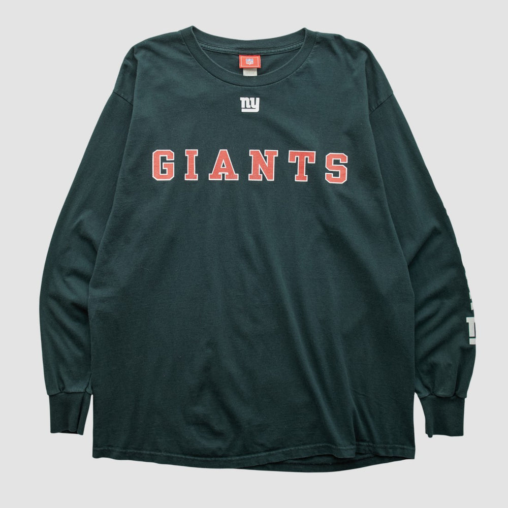 New York Giants NFL 2000s Long Sleeve T-shirt - Black Vintage - Fanatics