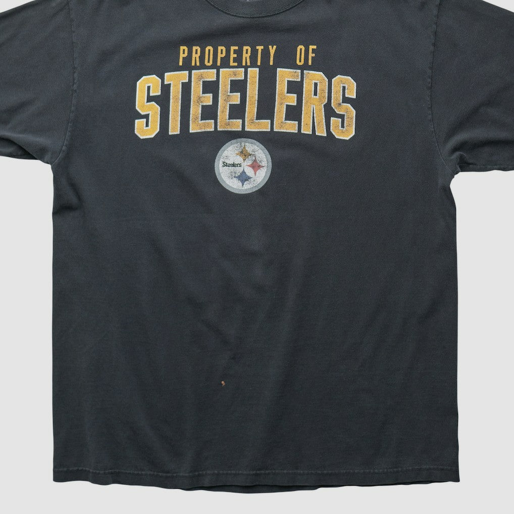 Pittsburgh Steelers Reebok 2000s T-shirt - Black Vintage - Fanatics