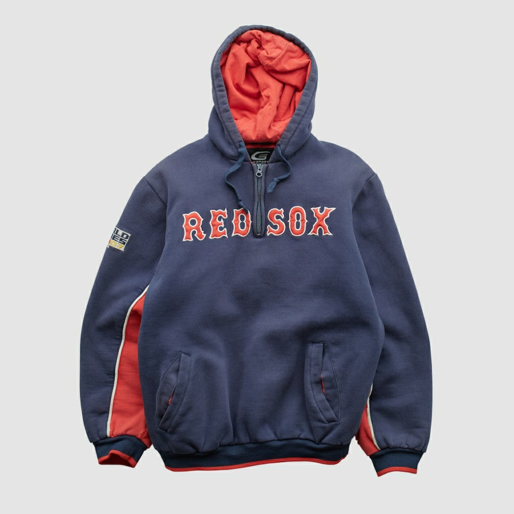 Boston Red Sox GIII Sports 2007 Hooded 1/4 Zip Sweatshirt Discount