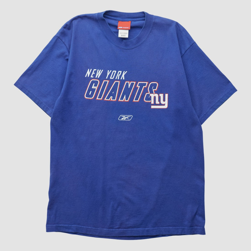 New York Giants Reebok 2000s T-shirt - Blue Vintage - Fanatics