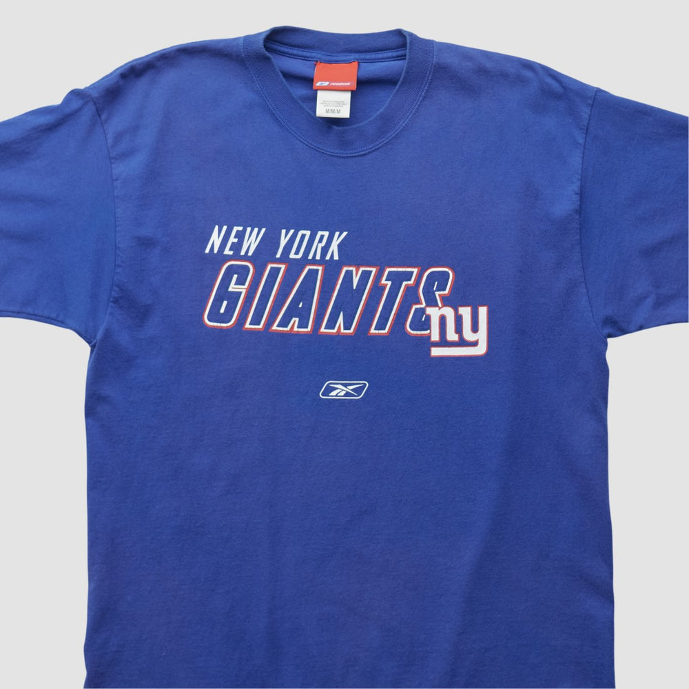 New York Giants Reebok 2000s T-shirt - Blue Vintage - Fanatics
