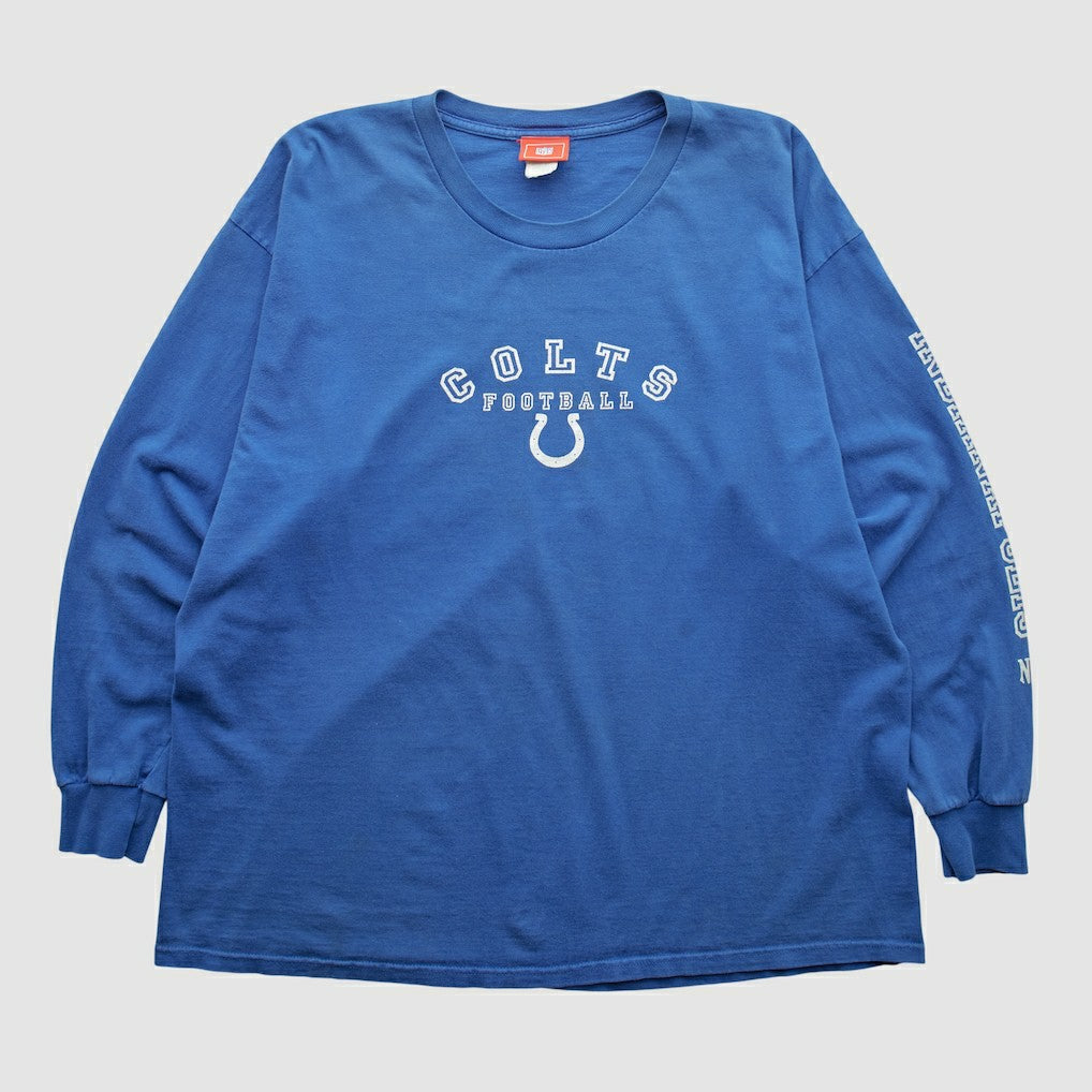 Indianapolis Colts NFL 2000s Long Sleeve T-shirt - Blue Vintage - Fanatics