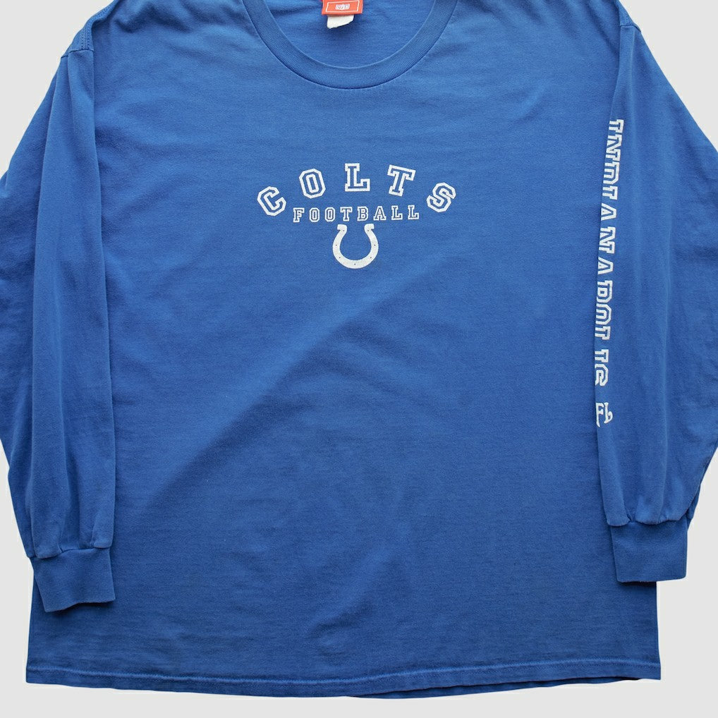 Indianapolis Colts NFL 2000s Long Sleeve T-shirt - Blue Vintage - Fanatics