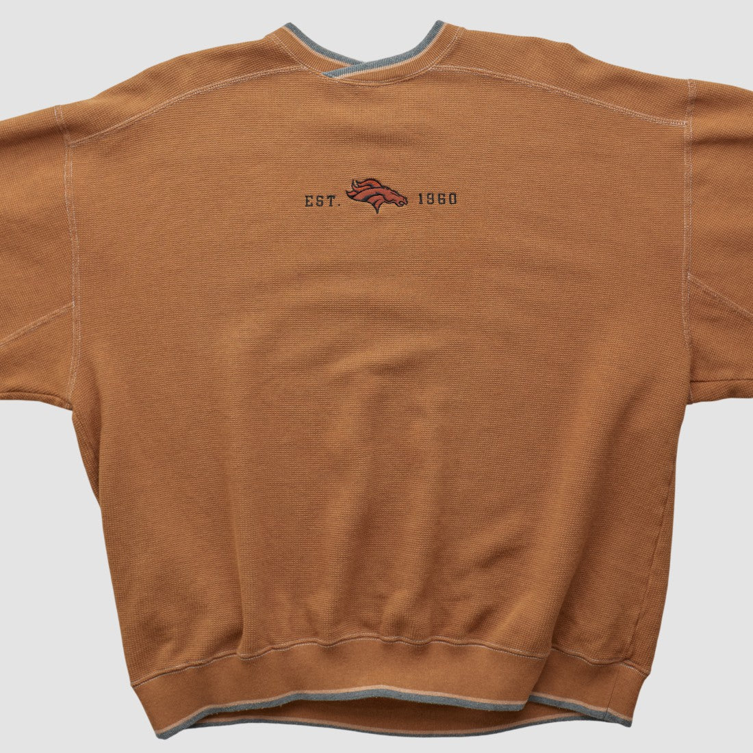 Denver Broncos Champion 2000s Pullover Sweatshirt - Clay Vintage - Fanatics