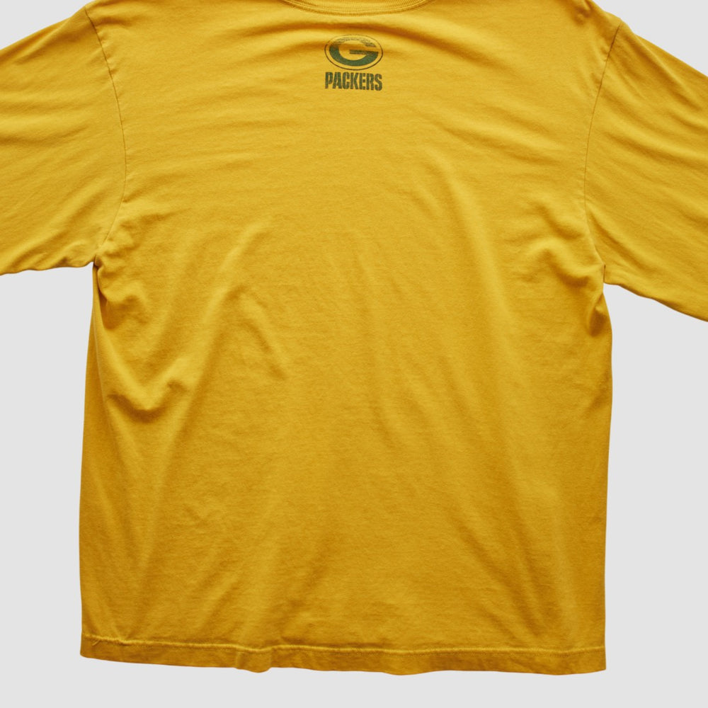 Green Bay Packers Reebok 2000s Long Sleeve T-shirt - Yellow Vintage - Fanatics