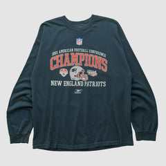 New England Patriots 2001 Long Sleeve T-shirt - Black Vintage - Fanatics
