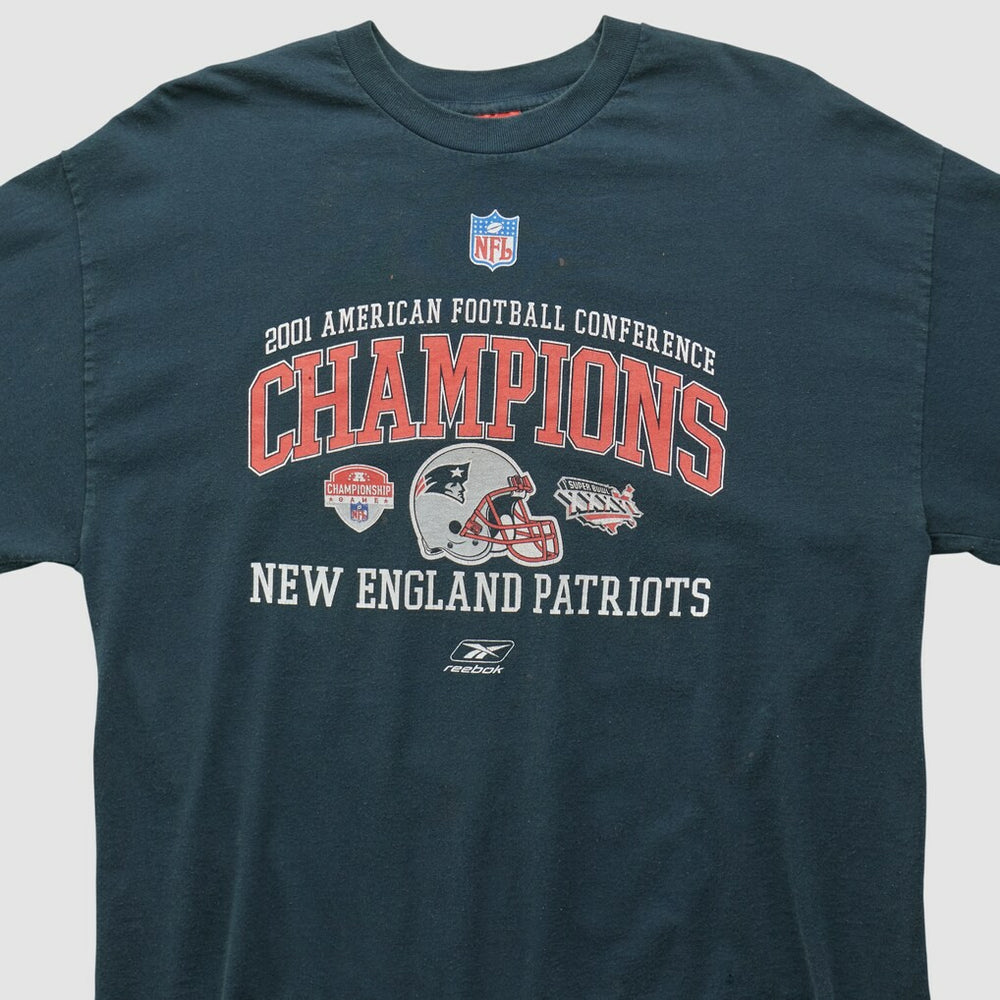 New England Patriots 2001 Long Sleeve T-shirt - Black Vintage - Fanatics