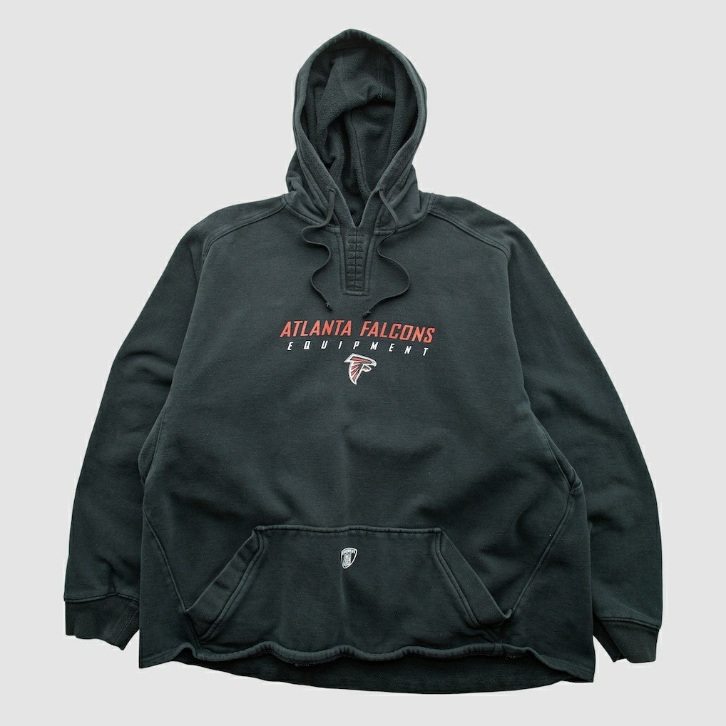 Atlanta Falcons Reebok 2000s Hooded Pullover Sweatshirt - Black Vintage - Fanatics