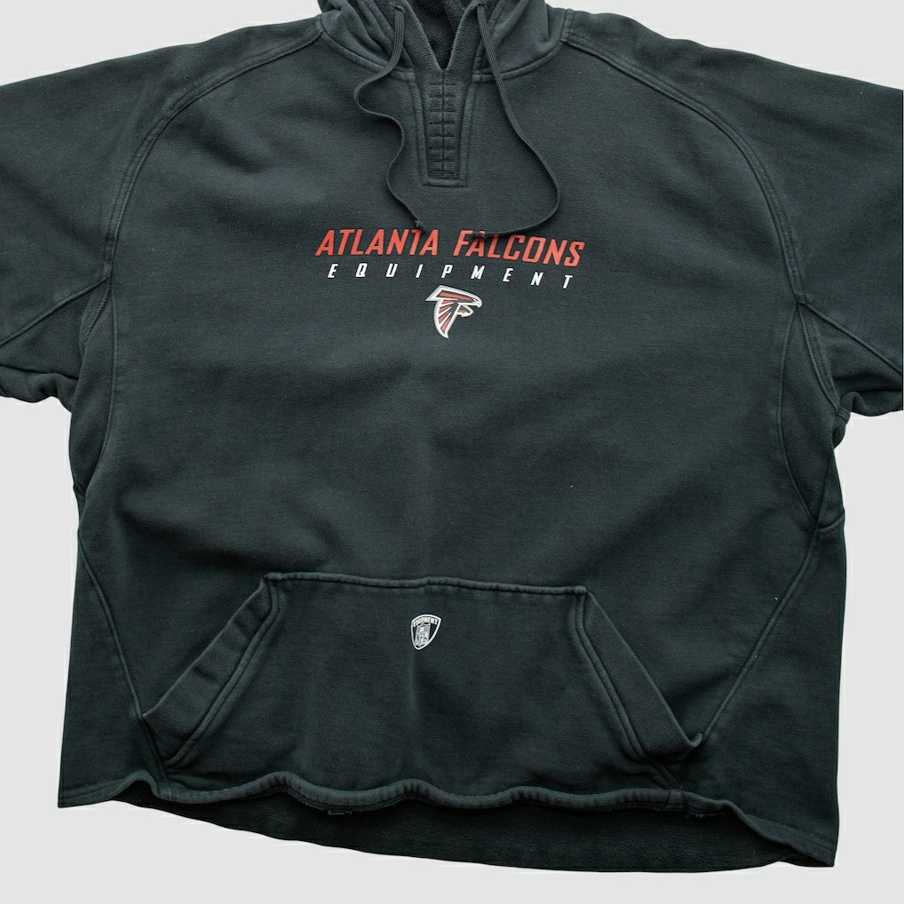 Atlanta Falcons Reebok 2000s Hooded Pullover Sweatshirt - Black Vintage - Fanatics