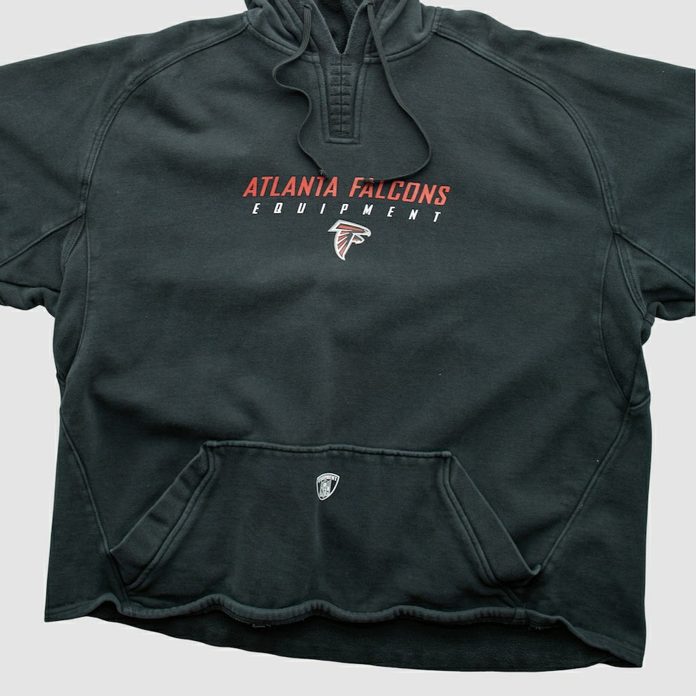 Atlanta Falcons Reebok 2000s Hooded Pullover Sweatshirt - Black Vintage - Fanatics