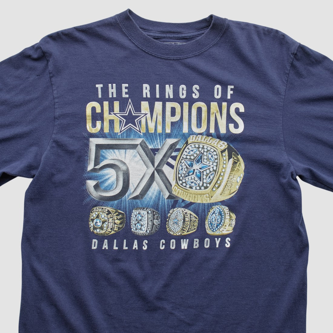 Dallas Cowboys Cowboys Team Apparel 2000s Long Sleeve T-shirt - Navy Vintage - Fanatics