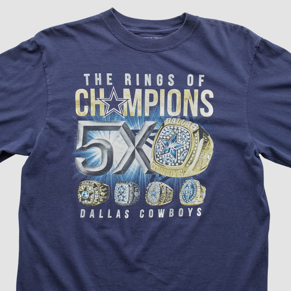 Dallas Cowboys Cowboys Team Apparel 2000s Long Sleeve T-shirt - Navy Vintage - Fanatics