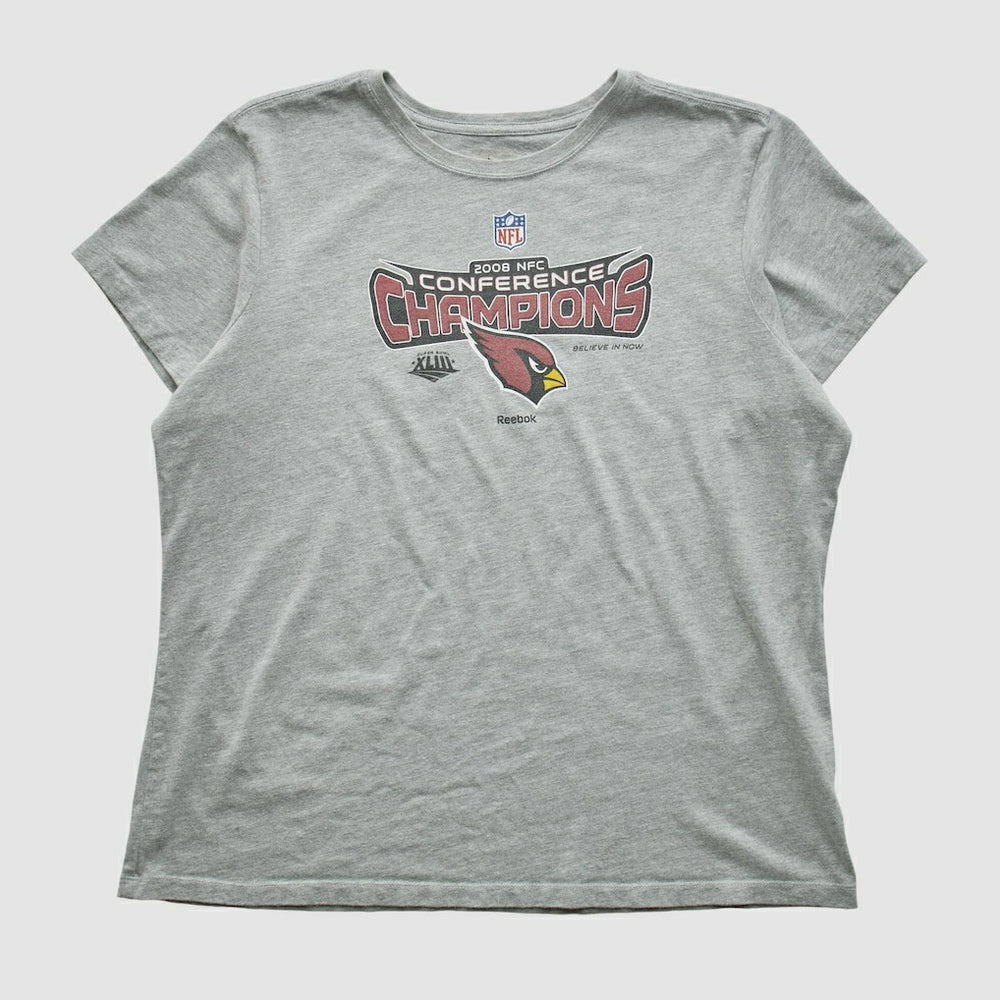 Arizona Cardinals Reebok 2008 T-shirt - Heather Gray Vintage - Fanatics