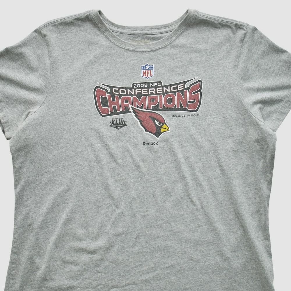 Arizona Cardinals Reebok 2008 T-shirt - Heather Gray Vintage - Fanatics