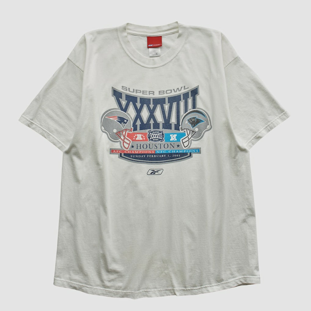 New England Patriots Reebok 2004 T-shirt - White Vintage - Fanatics