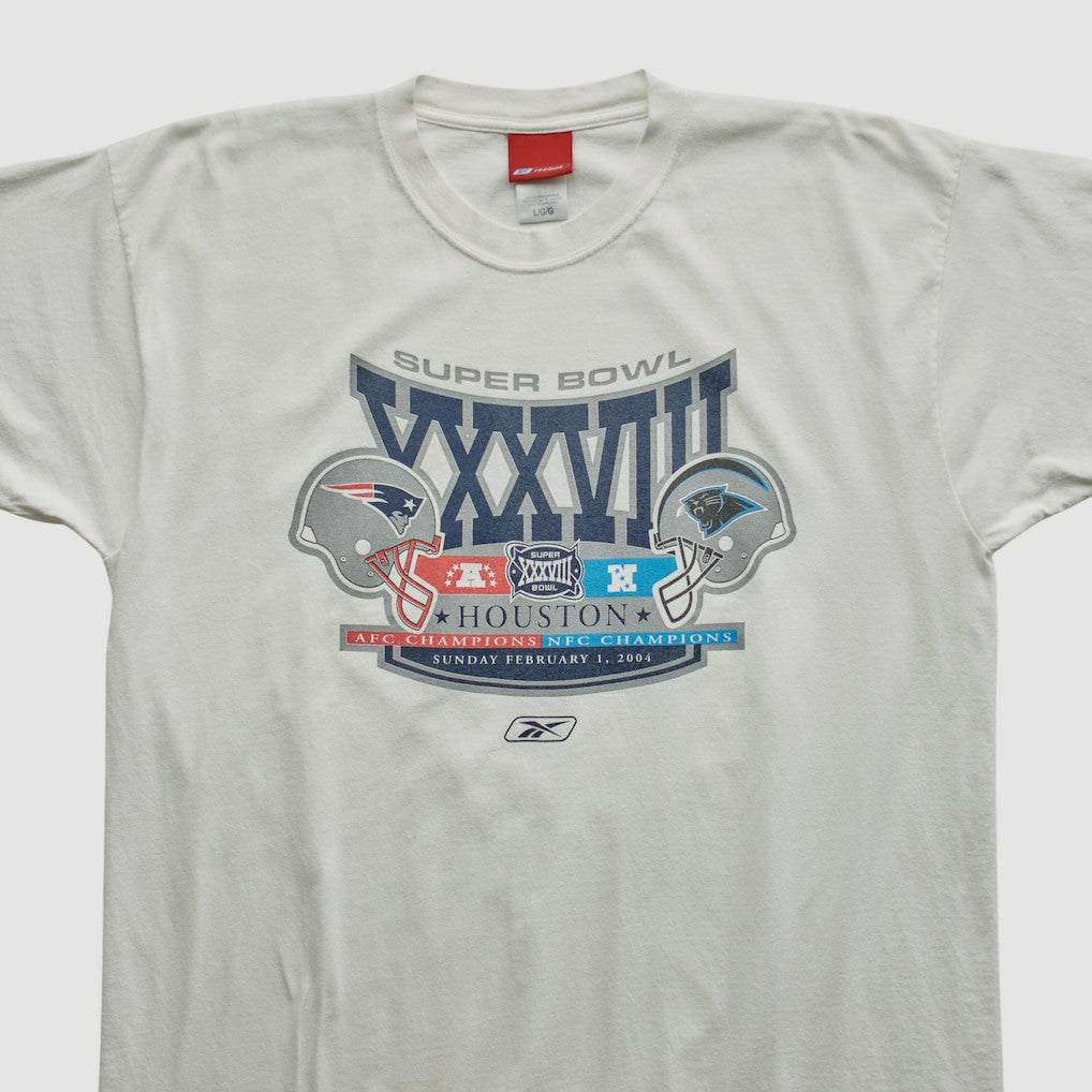 New England Patriots Reebok 2004 T-shirt - White Vintage - Fanatics