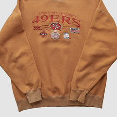 Super Bowl 90s Pullover Sweatshirt - Tan Vintage - Fanatics