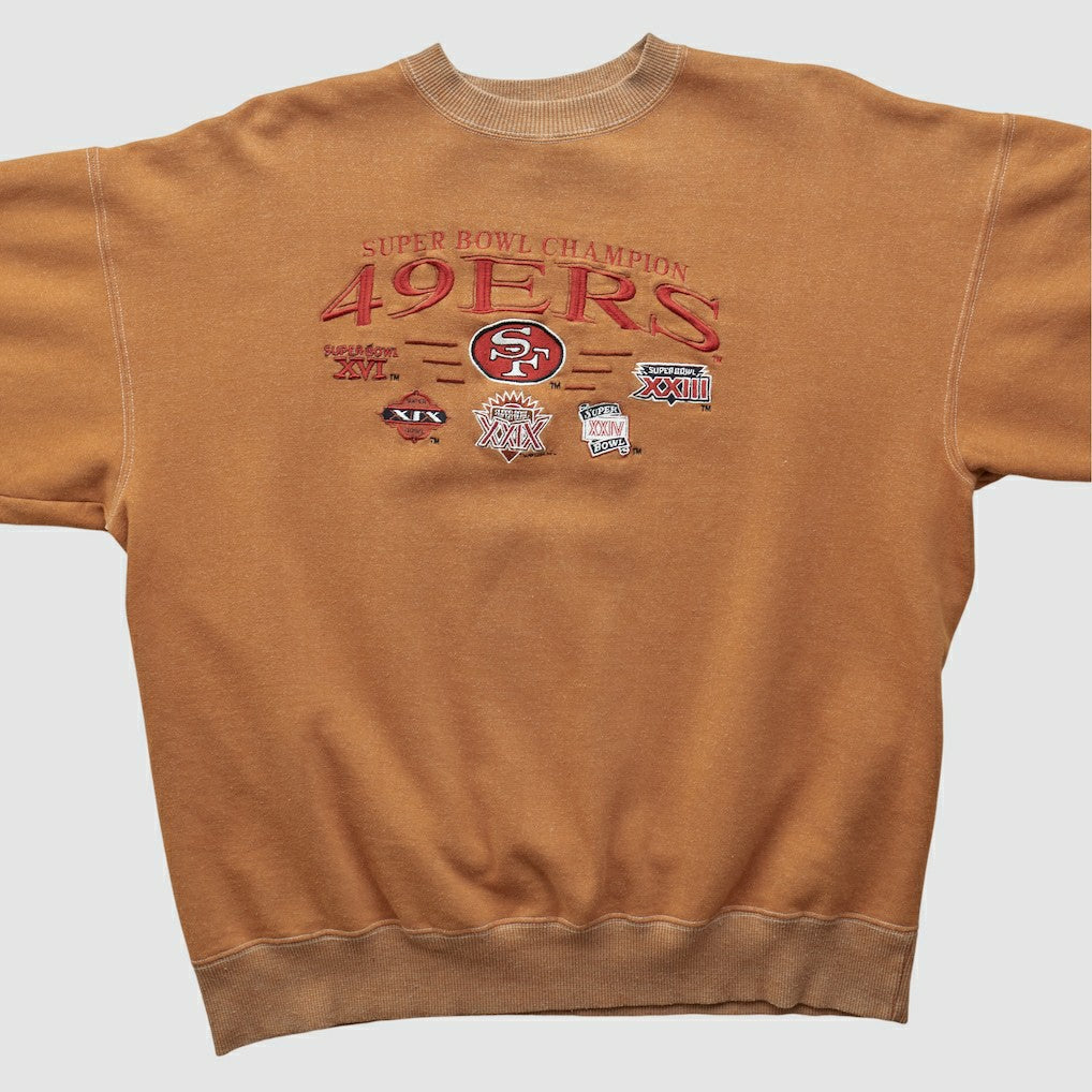 Super Bowl 90s Pullover Sweatshirt - Tan Vintage - Fanatics