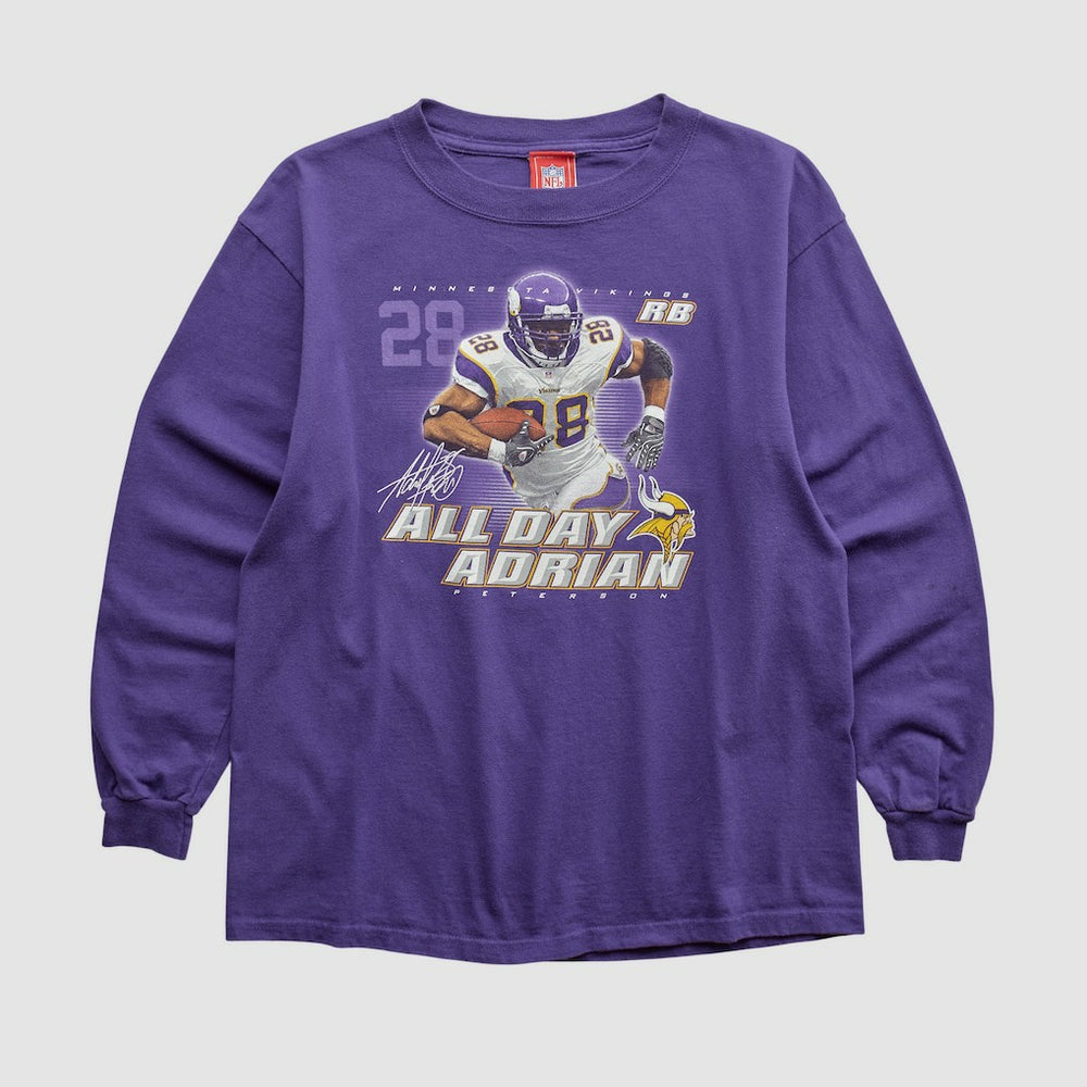 Adrian Peterson NFL 2000s Long Sleeve T-shirt - Purple Vintage - Fanatics