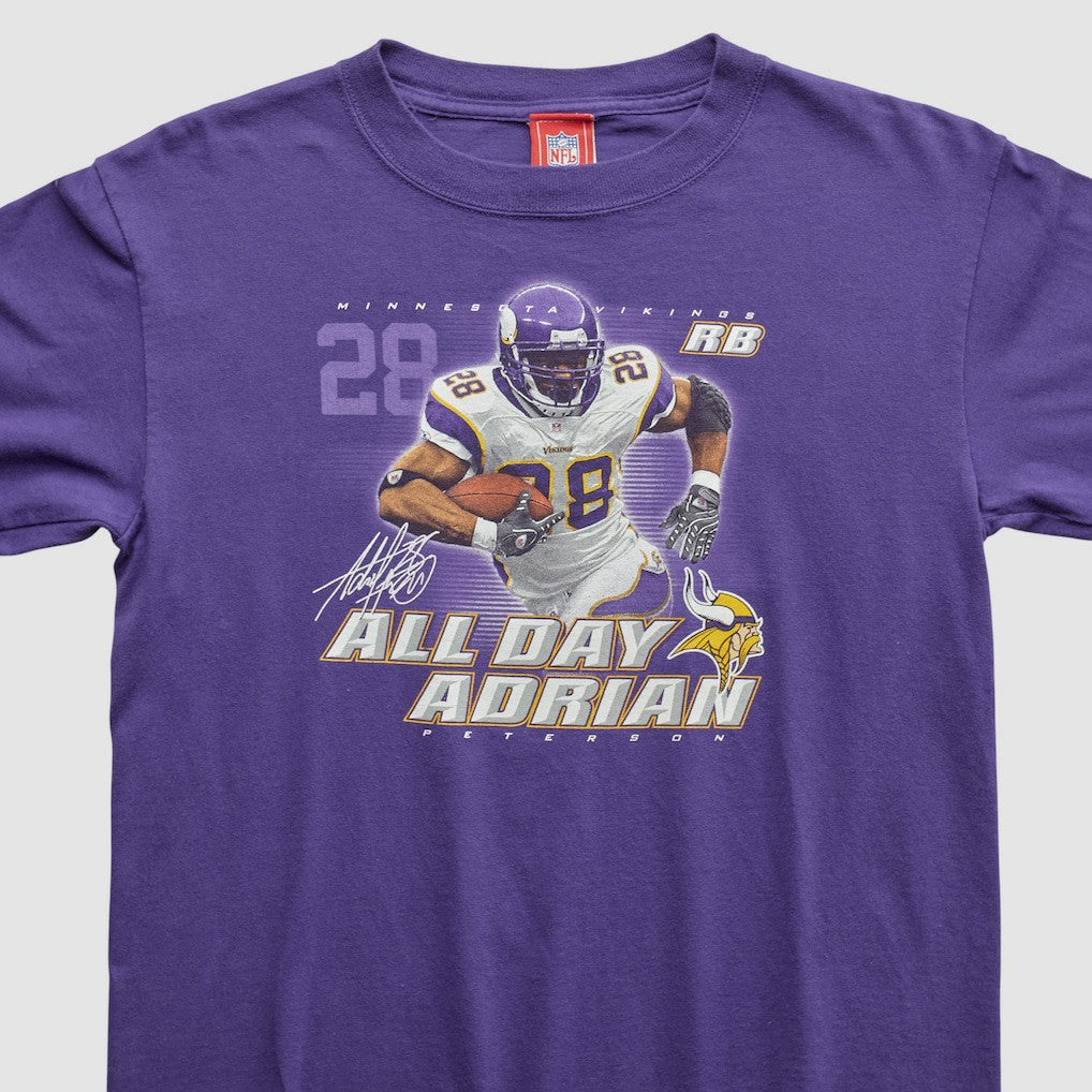 Adrian Peterson NFL 2000s Long Sleeve T-shirt - Purple Vintage - Fanatics