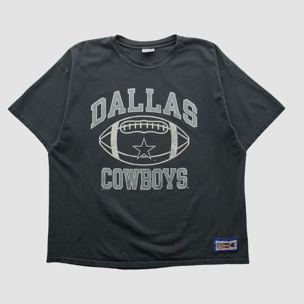 Dallas Cowboys Champion 90s T-shirt - Black Vintage - Fanatics