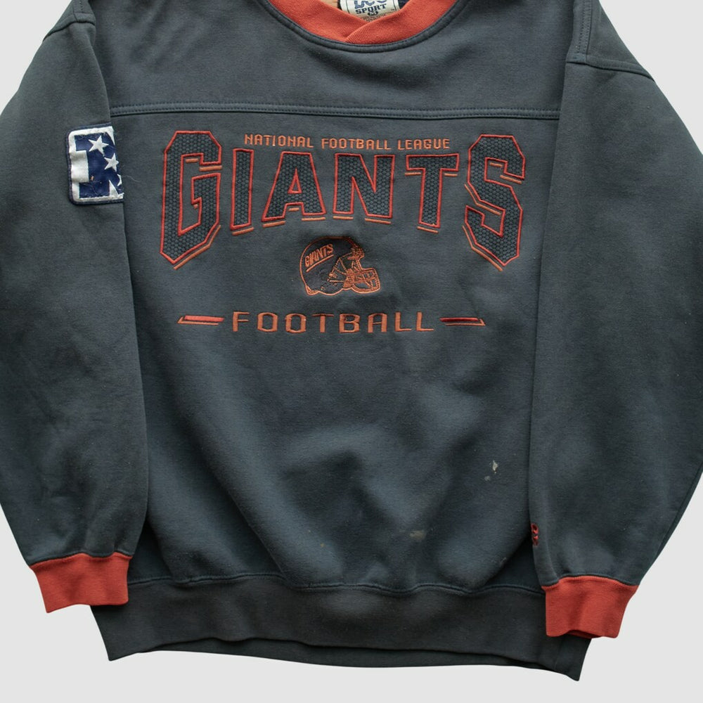 New York Giants Lee Apparel 90s Pullover Sweatshirt - Charcoal Vintage - Fanatics