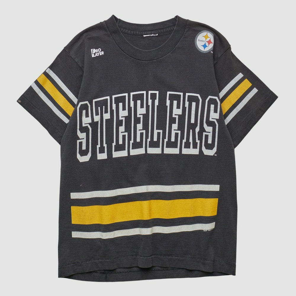 Pittsburgh Steelers Pro Player 90s T-shirt - Black Vintage - Fanatics