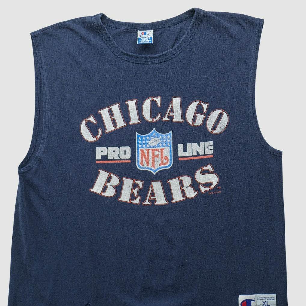 Chicago Bears Champion 90s Tank - Navy Vintage - Fanatics