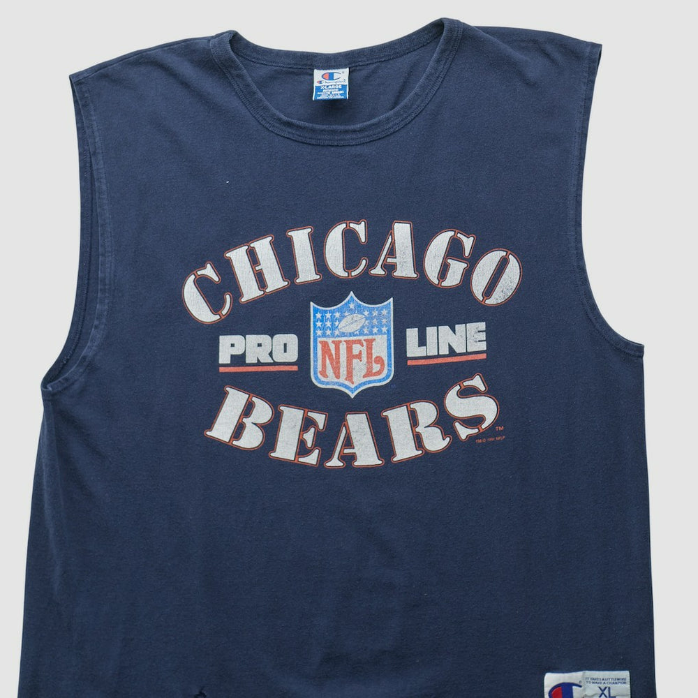 Chicago Bears Champion 90s Tank - Navy Vintage - Fanatics