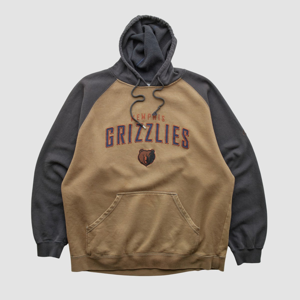 Vintage Memphis Grizzlies Reebok 2000s Hooded Pullover Sweatshirt Clay