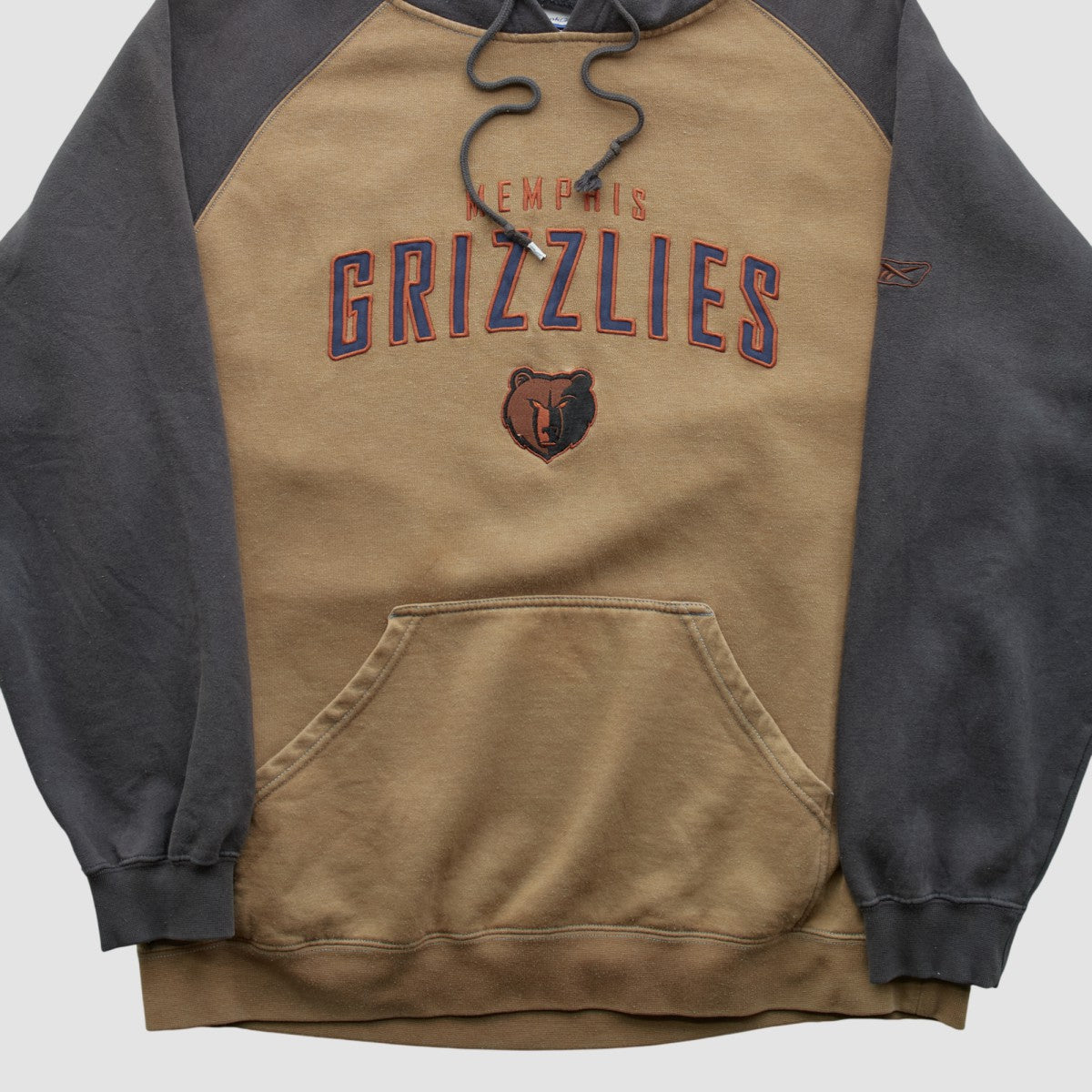 Vintage Memphis Grizzlies Reebok 2000s Hooded Pullover Sweatshirt Clay