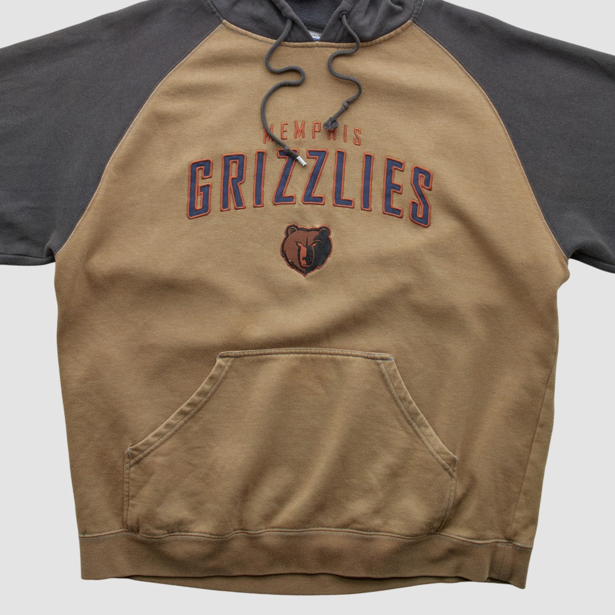 Vintage Memphis Grizzlies Reebok 2000s Hooded Pullover Sweatshirt Clay