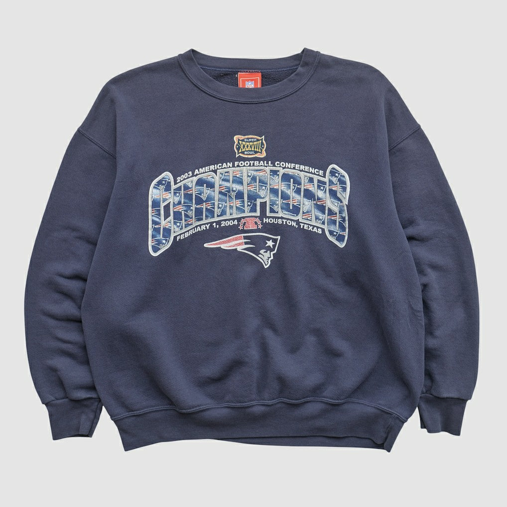 New England Patriots NFL 2003 Pullover Sweatshirt - Navy Vintage - Fanatics