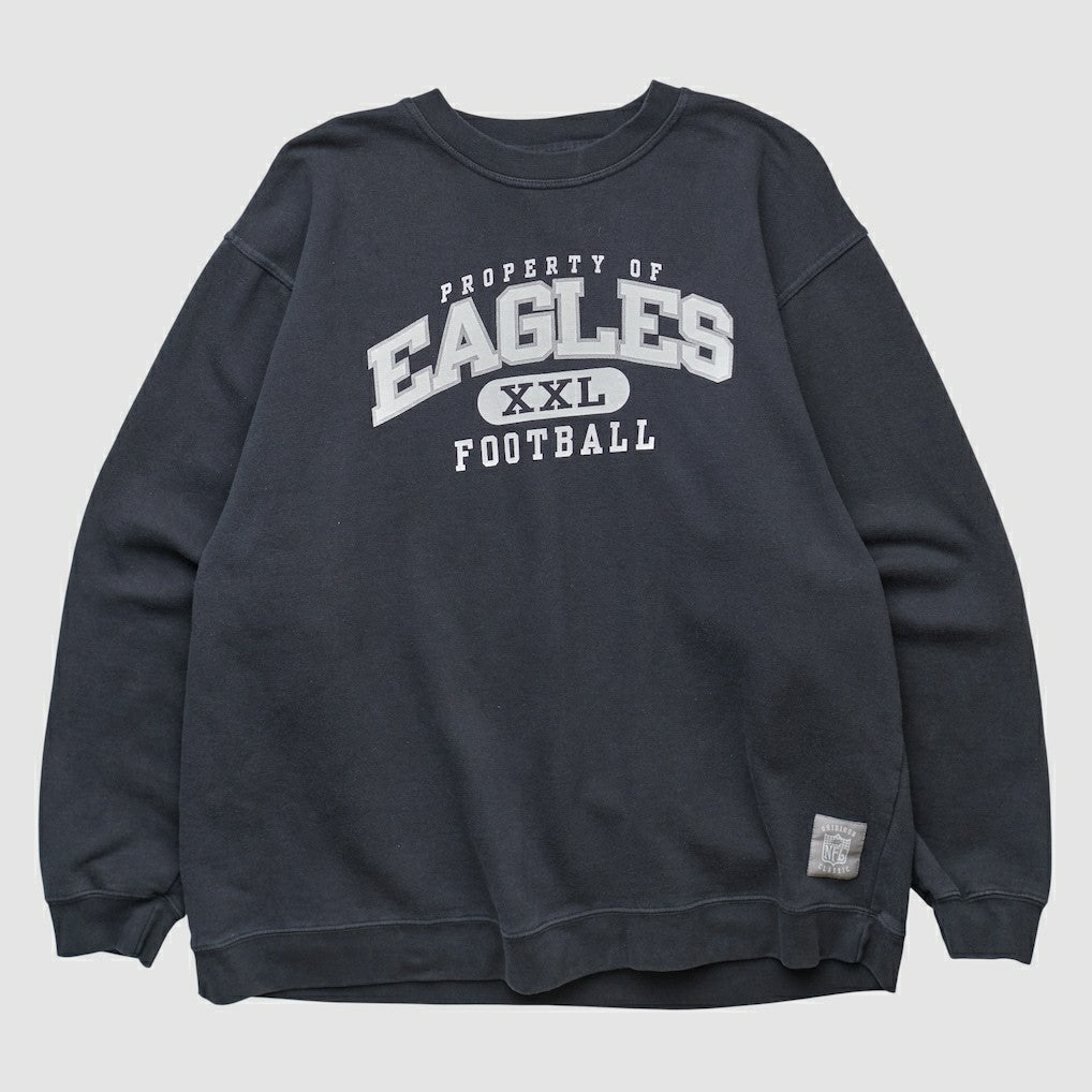 Philadelphia Eagles Reebok 2000s Pullover Sweatshirt - Black Vintage - Fanatics