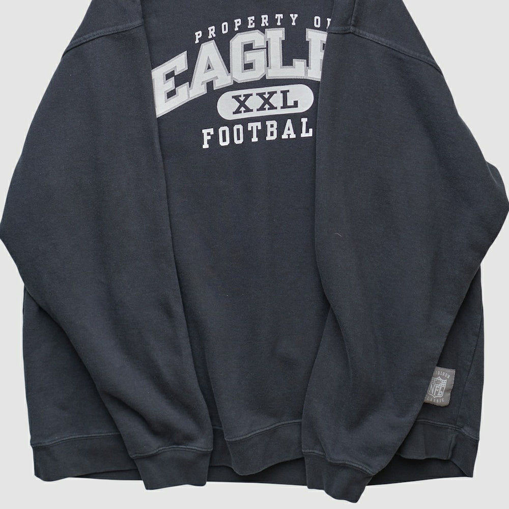 Philadelphia Eagles Reebok 2000s Pullover Sweatshirt - Black Vintage - Fanatics