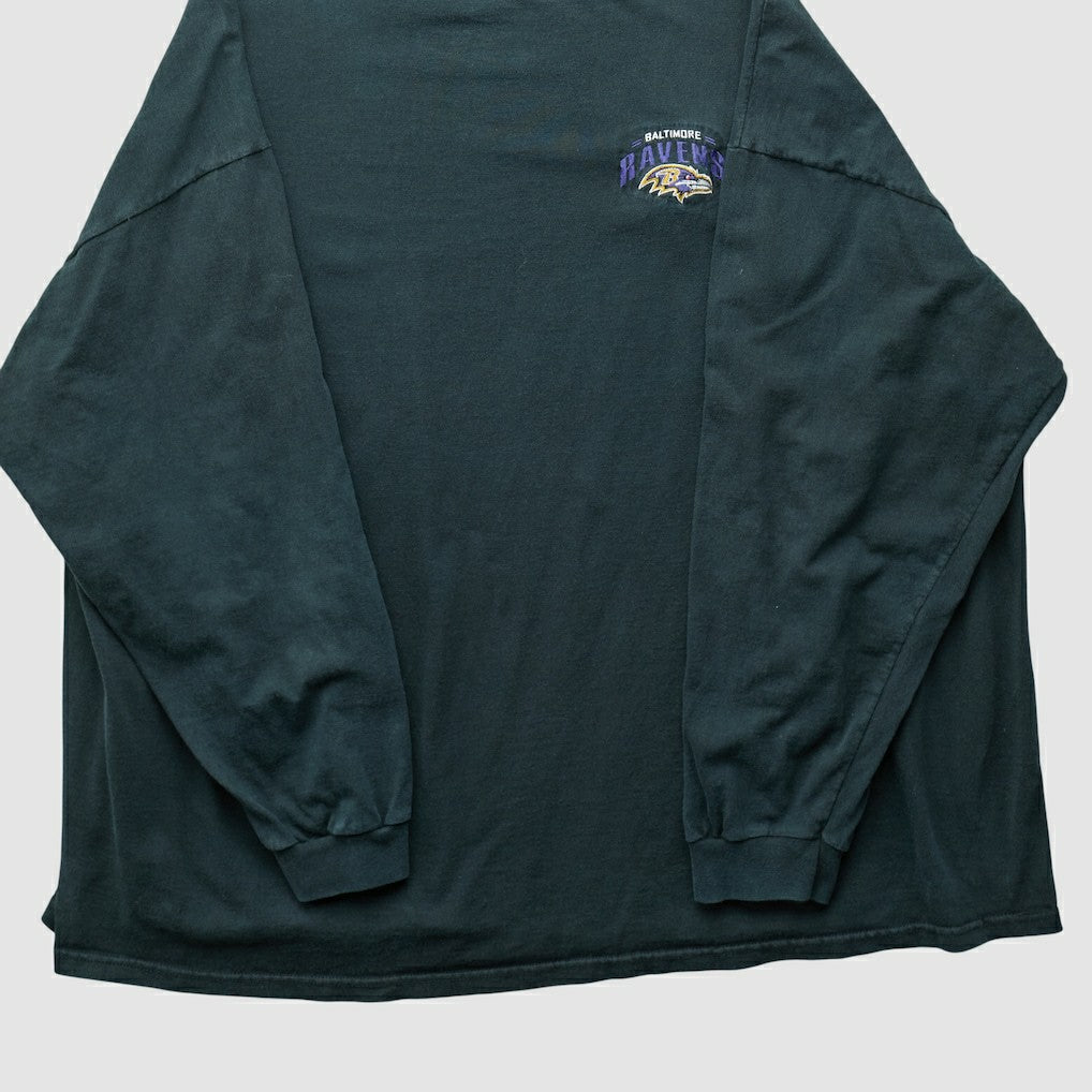 Baltimore Ravens 90s Long Sleeve T-shirt - Black Vintage - Fanatics