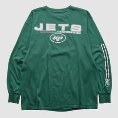 New York Jets Majestic 2010s Long Sleeve T-shirt - Green Vintage - Fanatics