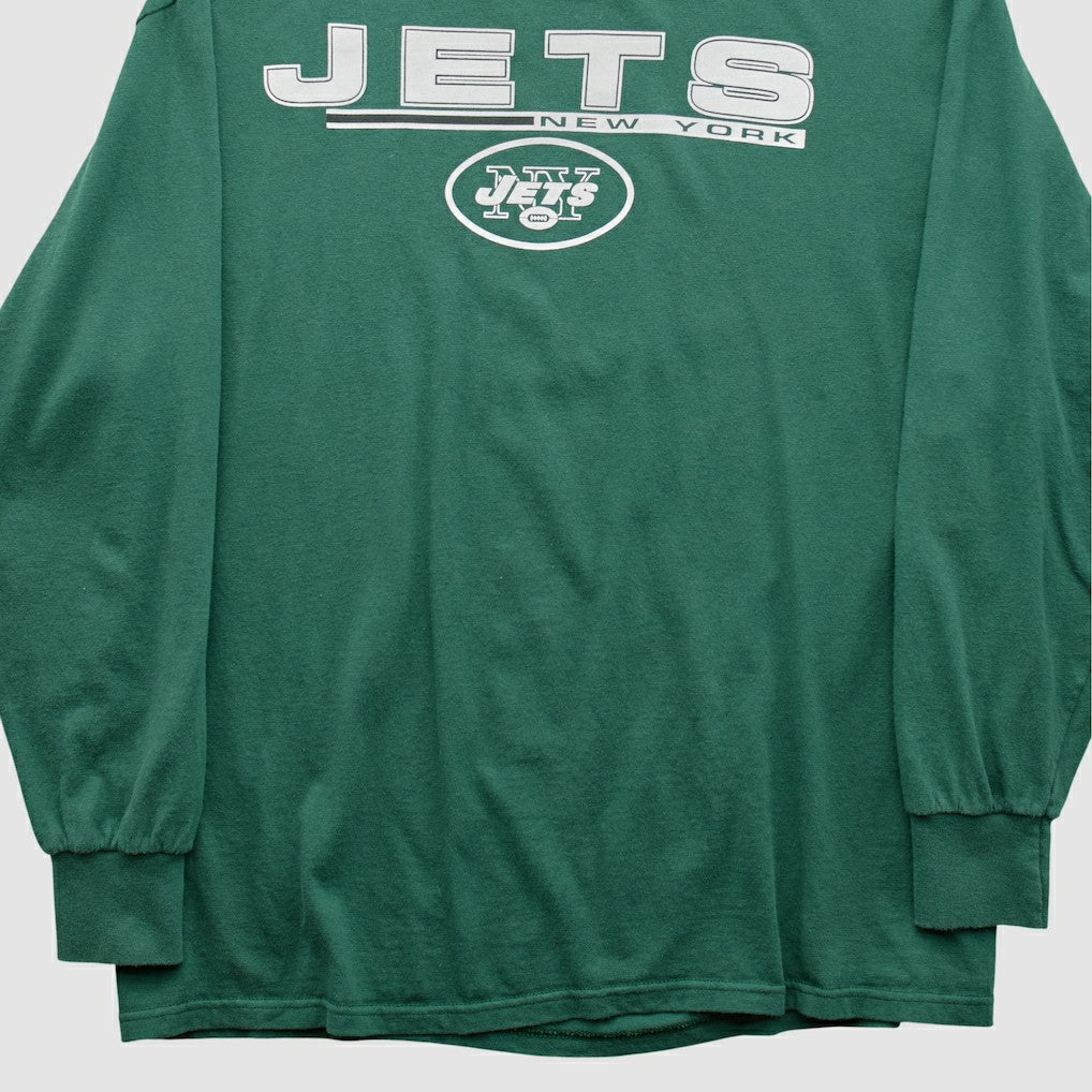 New York Jets Majestic 2010s Long Sleeve T-shirt - Green Vintage - Fanatics