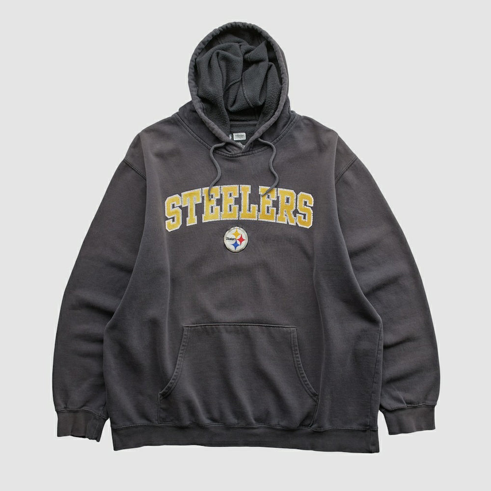 Pittsburgh Steelers NFL 2010s Hooded Pullover Sweatshirt - Black Vintage - Fanatics