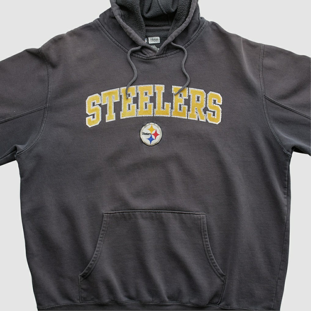 Pittsburgh Steelers NFL 2010s Hooded Pullover Sweatshirt - Black Vintage - Fanatics