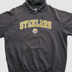 Pittsburgh Steelers NFL 2010s Hooded Pullover Sweatshirt - Black Vintage - Fanatics