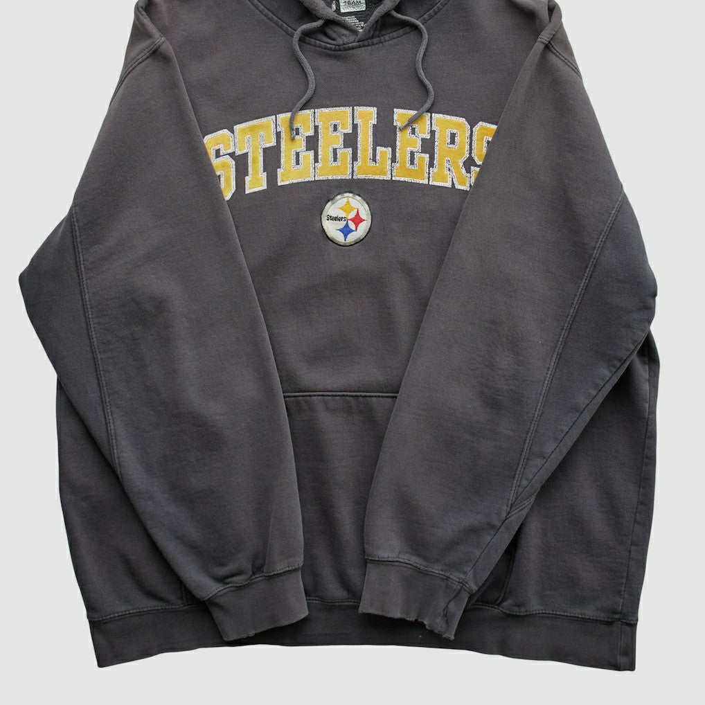 Pittsburgh Steelers NFL 2010s Hooded Pullover Sweatshirt - Black Vintage - Fanatics