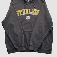 Pittsburgh Steelers NFL 2010s Hooded Pullover Sweatshirt - Black Vintage - Fanatics