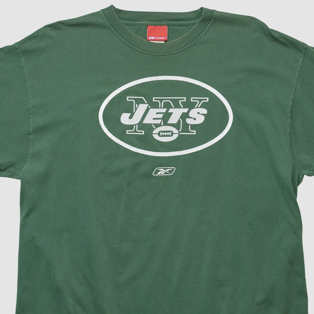 New York Jets Reebok 2000s Long Sleeve T-shirt - Green Vintage - Fanatics