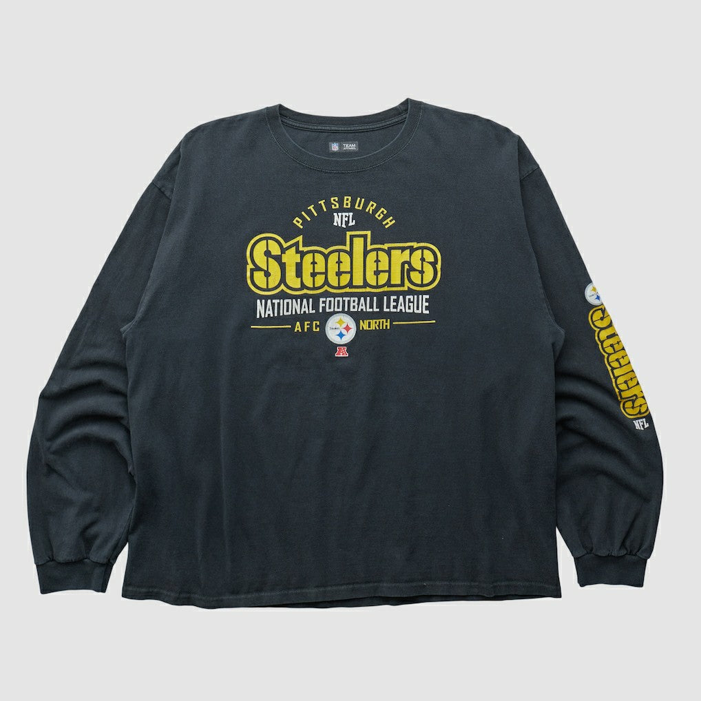Pittsburgh Steelers NFL 2010s Long Sleeve T-shirt - Black Vintage - Fanatics