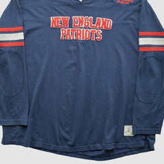 New England Patriots NFL 2000s Long Sleeve T-shirt - Navy Vintage - Fanatics