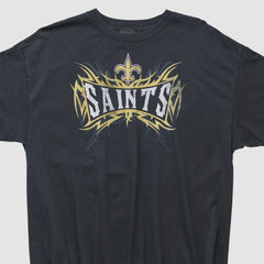 New Orleans Saints Reebok 2000s T-shirt - Black Vintage - Fanatics